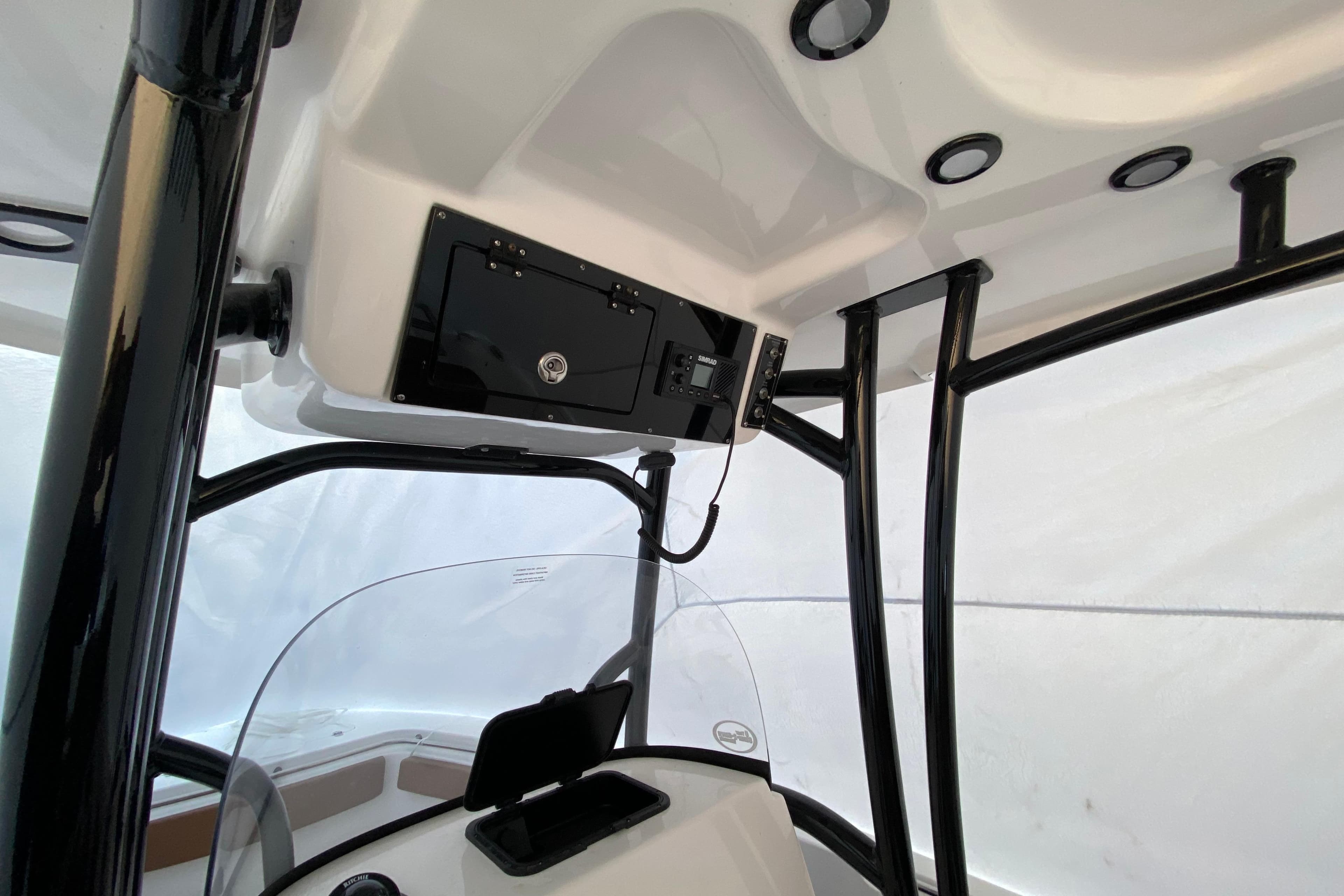 2025 Sea Pro 222 Center Console interior with modern dashboard and sleek design.