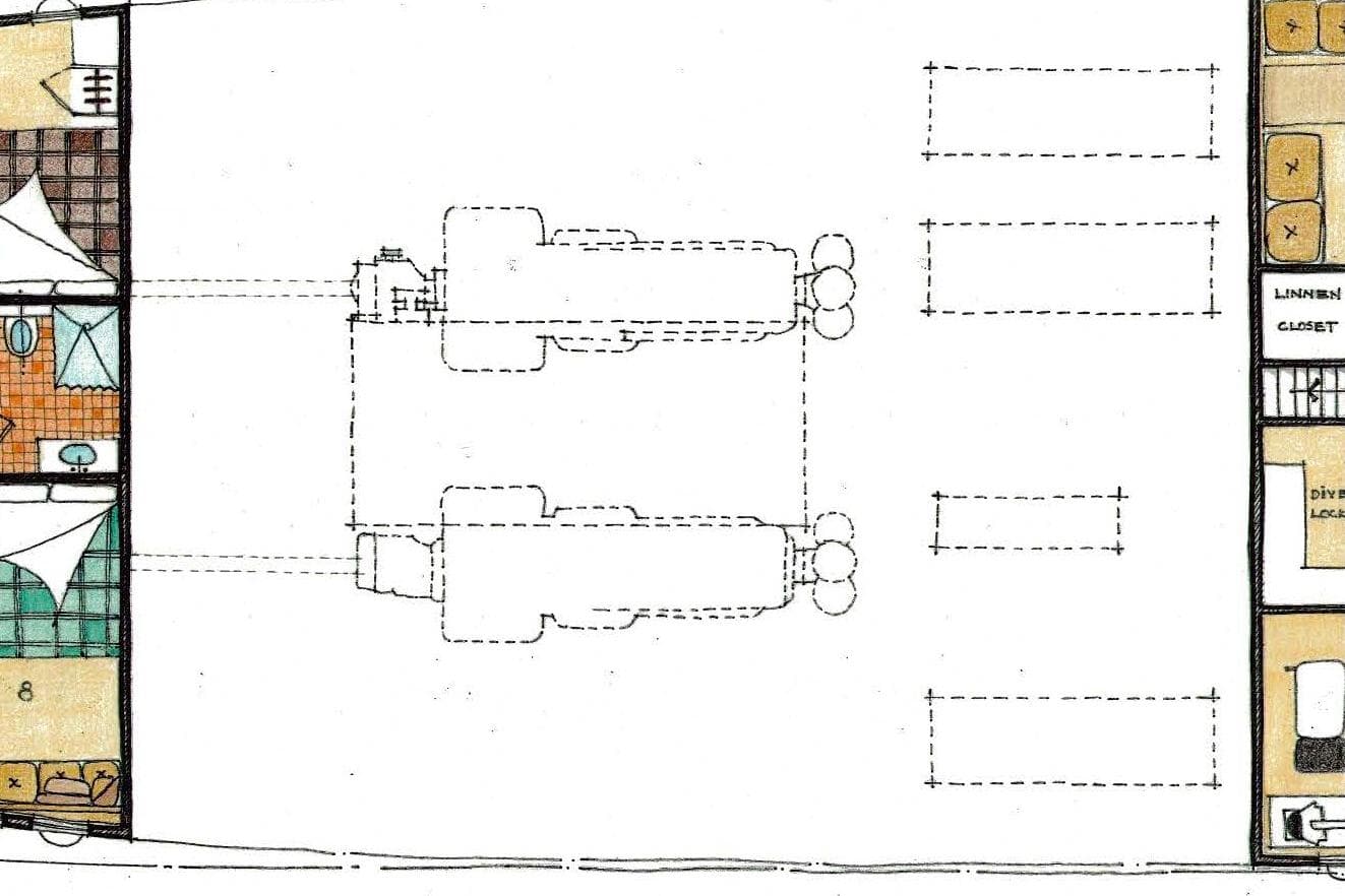 Lower Deck Mid Engine Room