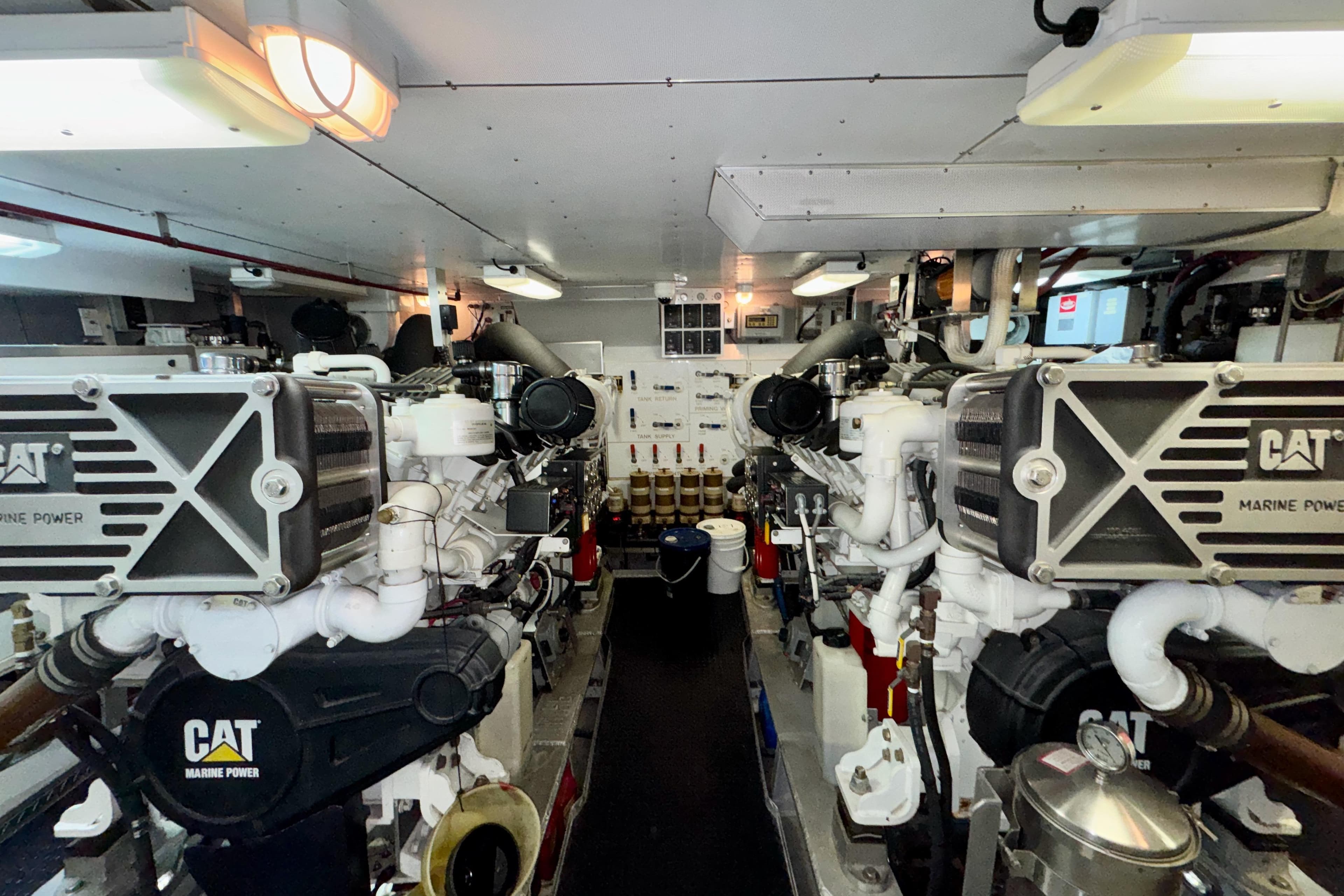 Stephens 85 Engine Room