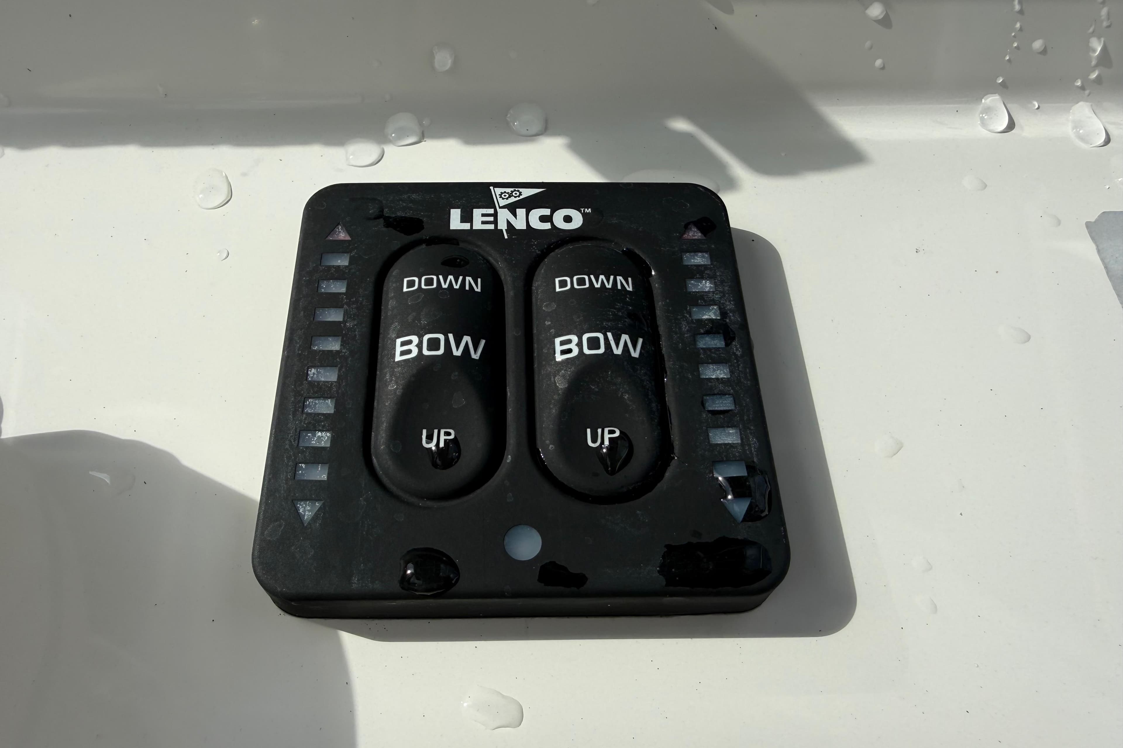 Lenco trim tab control panel on 2016 Panga 22 BOCA GRANDE boat.