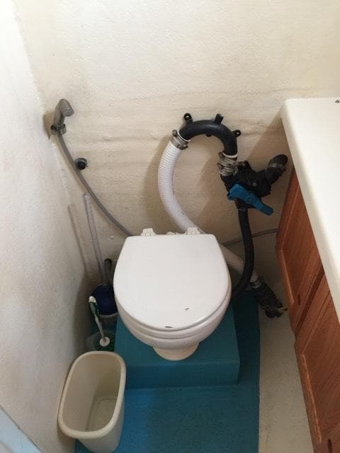 Marine toilet on a 2000 Provincial 42 Pleasure Boat.