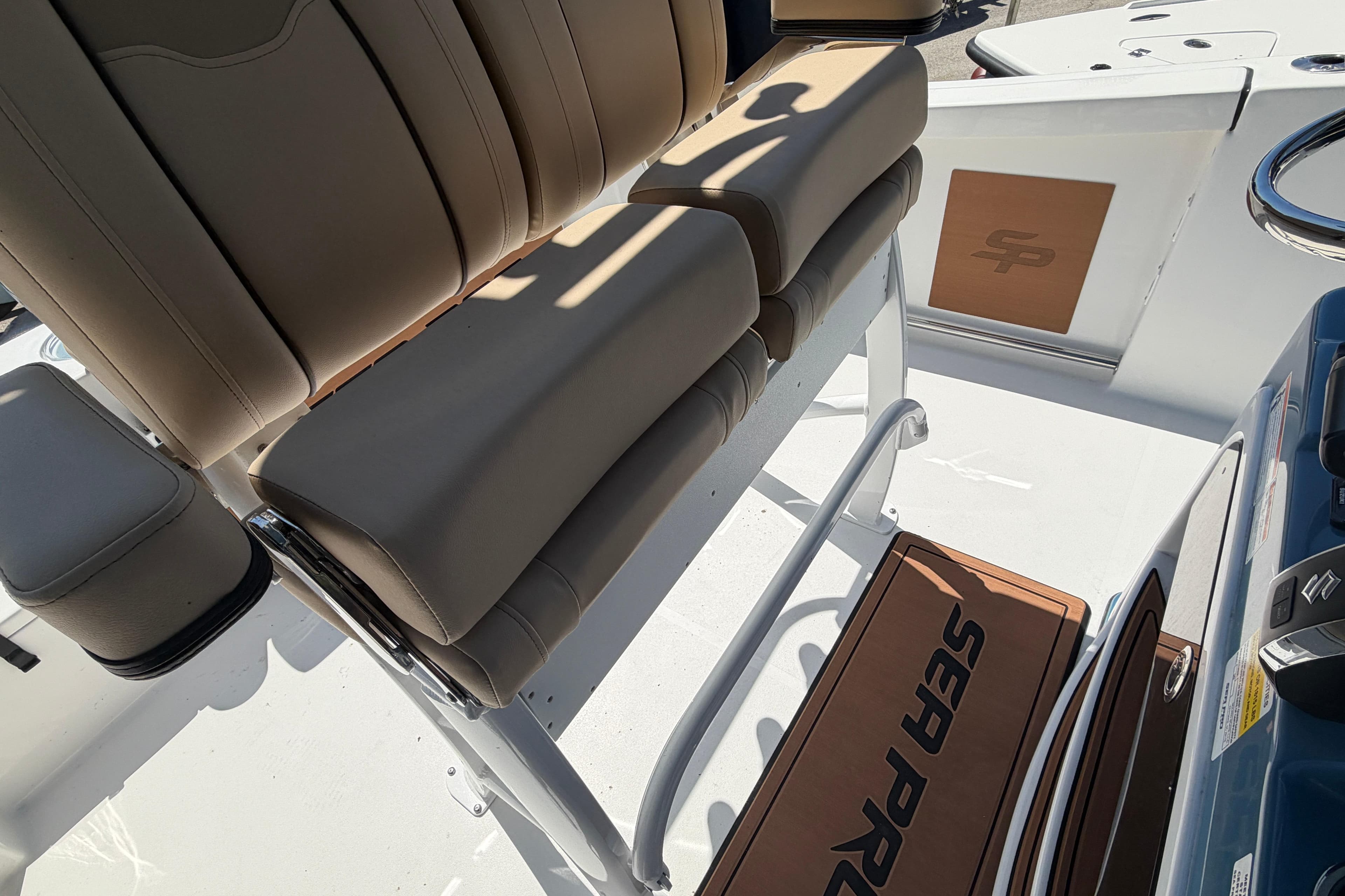 Interior view of Sea Pro 242 Center Console 2026 boat.