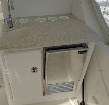 Galley area on a 2005 Silverton 39 Motor Yacht.