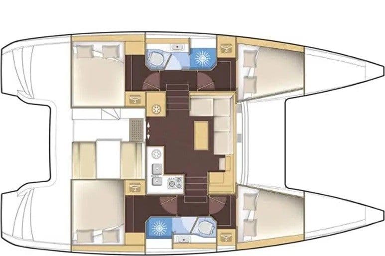Lagoon 39 Layout