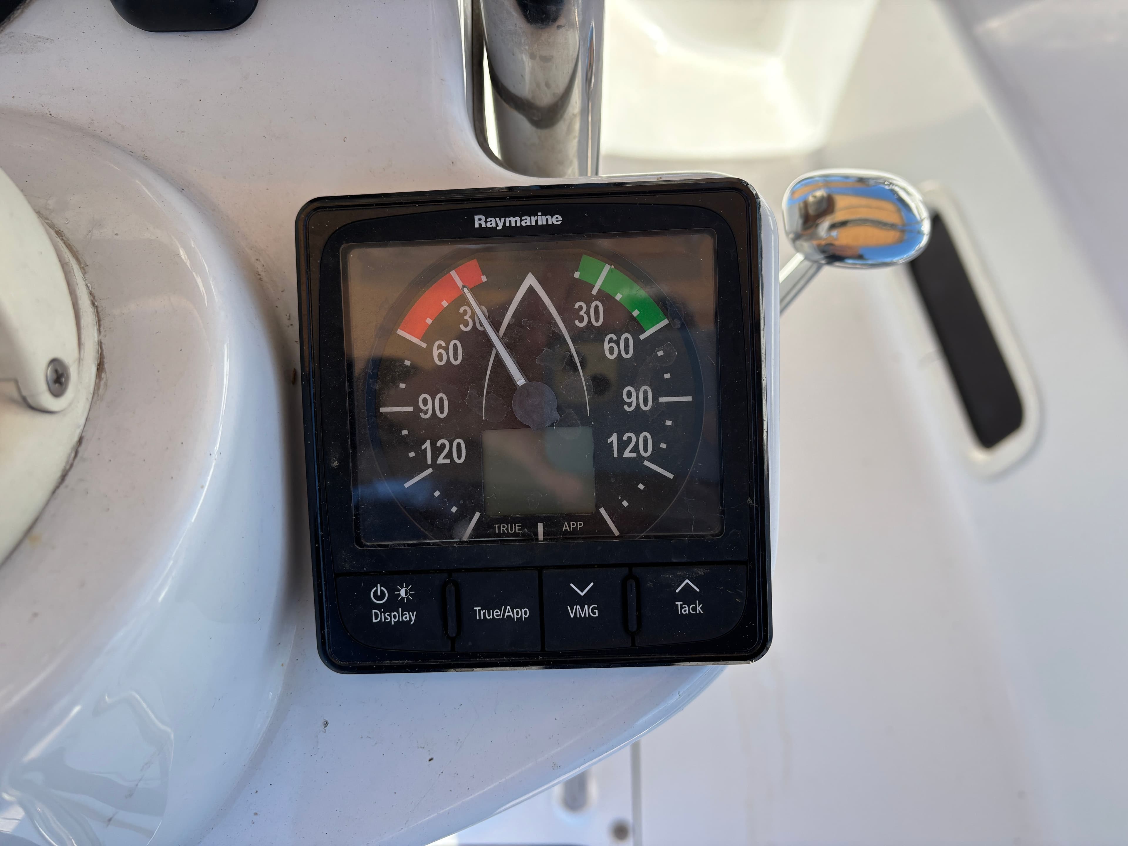 Raymarine instrument on 2016 Marlow-Hunter 37 sailboat.