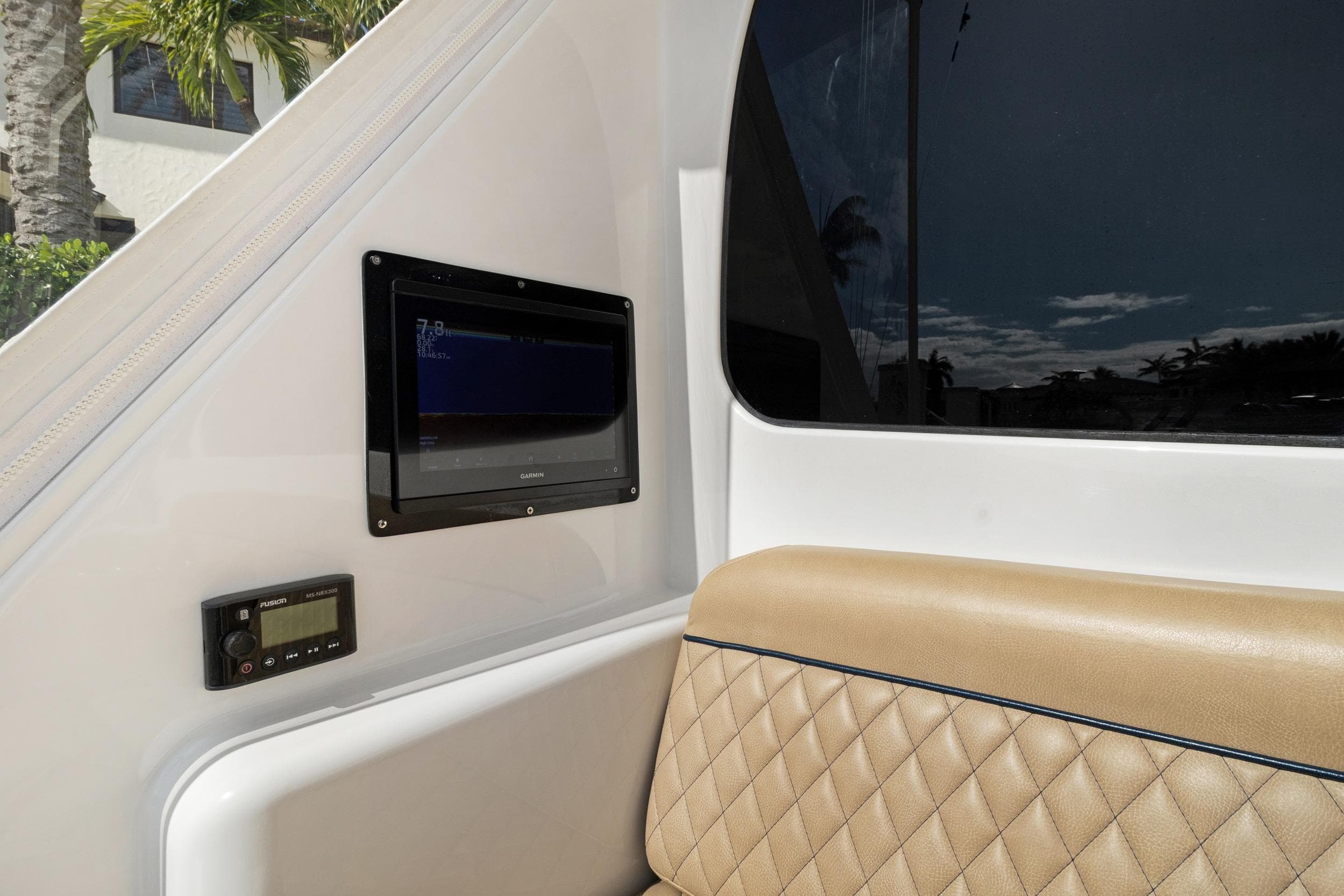 Garmin screen in cockpit mezzanine