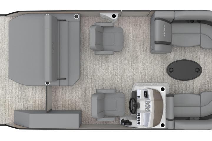 2026 Sylvan Mirage 8520 CLZ DH pontoon boat layout.