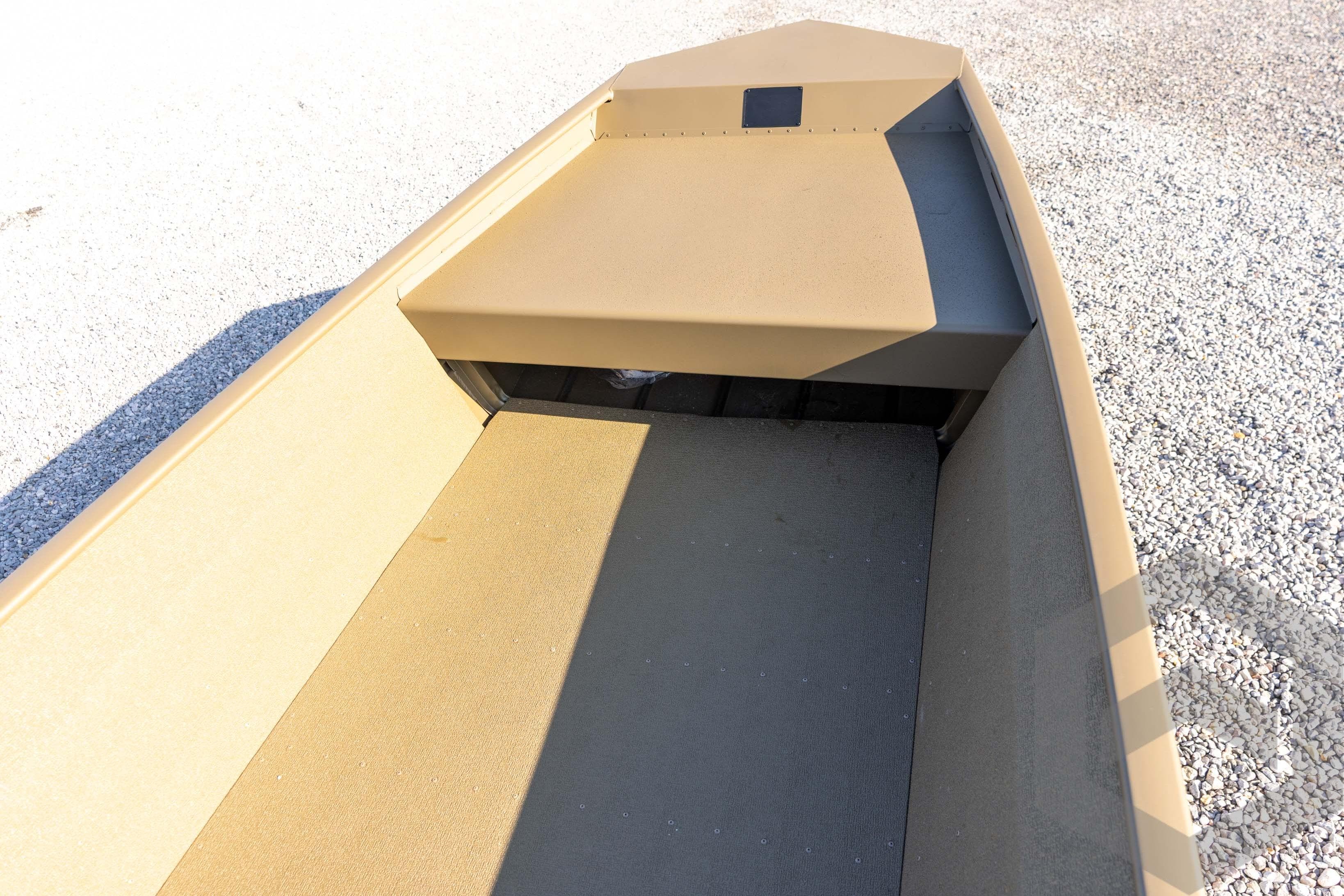 2026 G3 Gator Tough 1548 VBW boat interior, featuring a spacious, durable design.